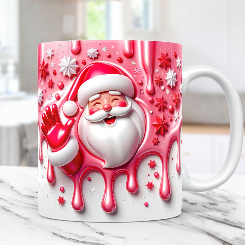 3D Weihnachten Aufgeblasene Tassenhülle | Karnz