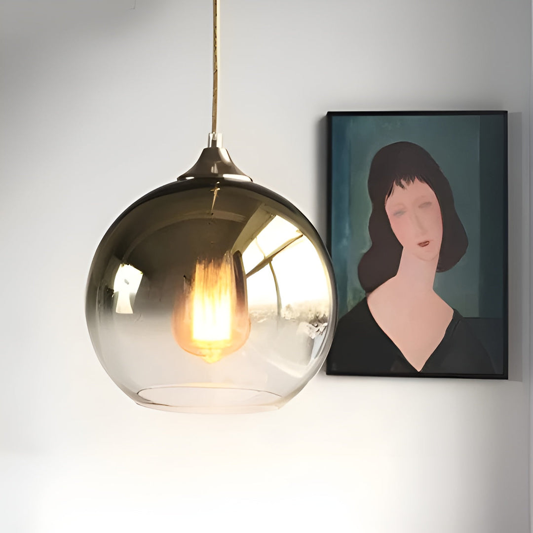Industrielle Glas-Pendelleuchte mit LED – Modern & Dekorativ | Ideal für Küchen, Esszimmer & Bars | Karnz