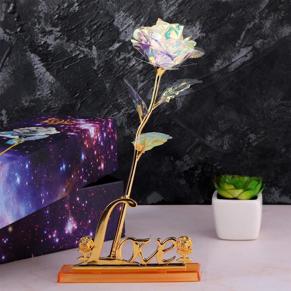 Bunte Galaxy Rose mit Liebe | Karnz