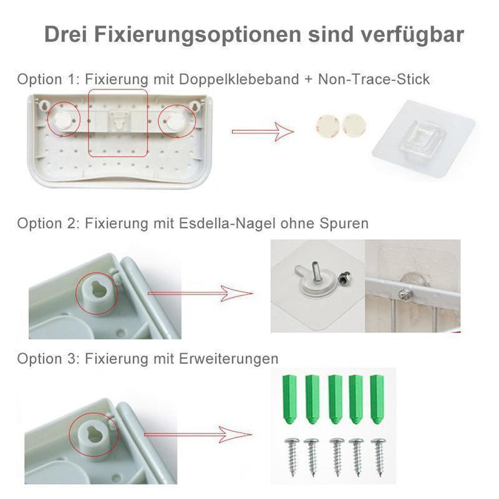 Schuhregal mit integriertem Wandhalter für Wandmontage | Karnz