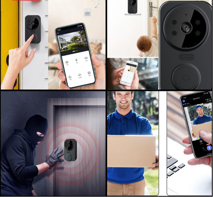 Noctiq Smart WLAN Video-Türgong - HD-Kamera, Nachtsicht, Bewegungssensor | Karnz