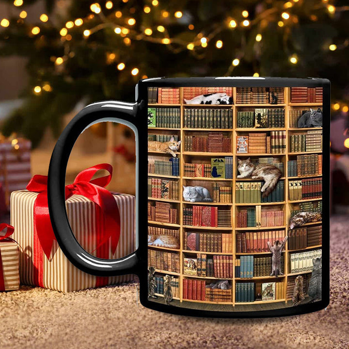 Kat Buch Liebhaber Keramische Kaffeetasse | Karnz