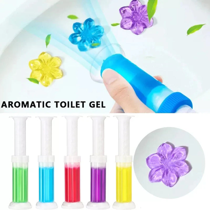 Toilettengelhänger Reiniger Gel Blumenstempel Karnz