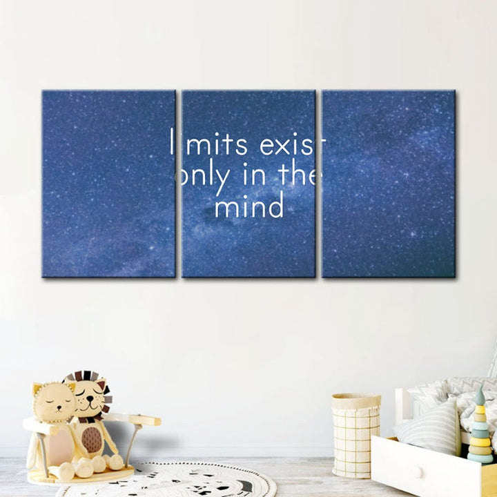Galaxy Motivation-Canvas Wandkunst Gemälde 3 Teile