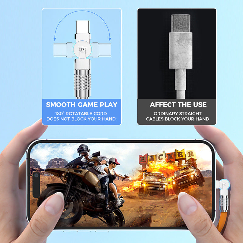 Drehbarer Winkeldatenkabel