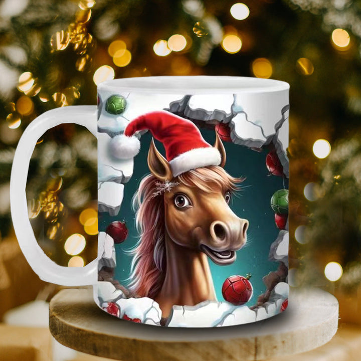 Weihnachts Tiermuster Tasse | Karnz