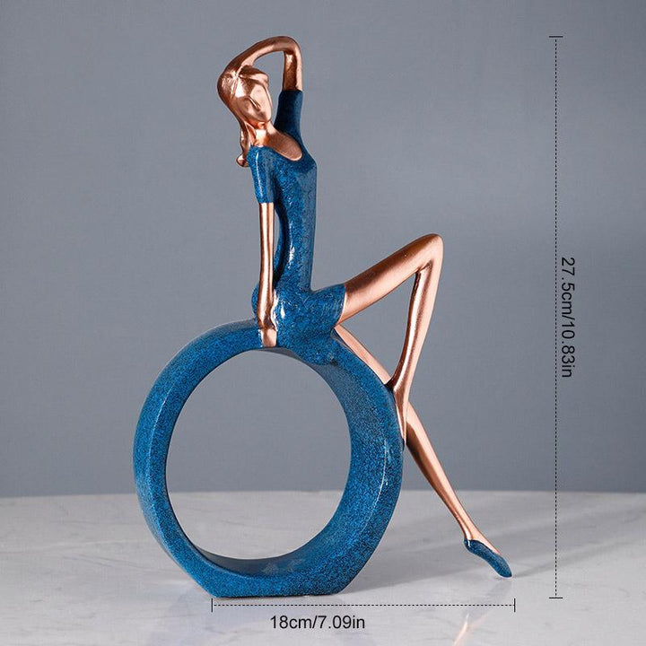 Yoga-Mädchen-Dekoration