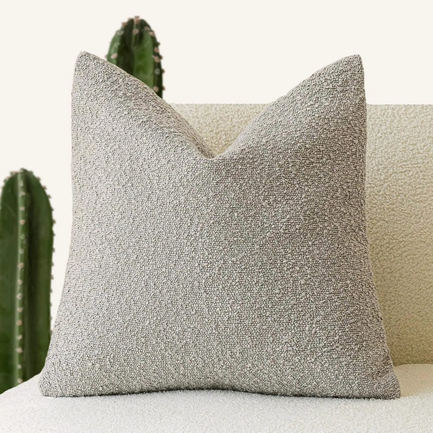 Tulum Bouclé Kissenbezug 45x45cm Dekokissen