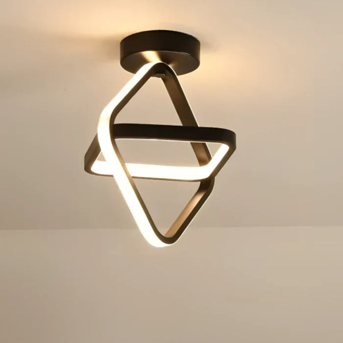 Moderne LED-Deckenleuchte mit doppeltem Ringdesign - Dämmerungsringe | Karnz