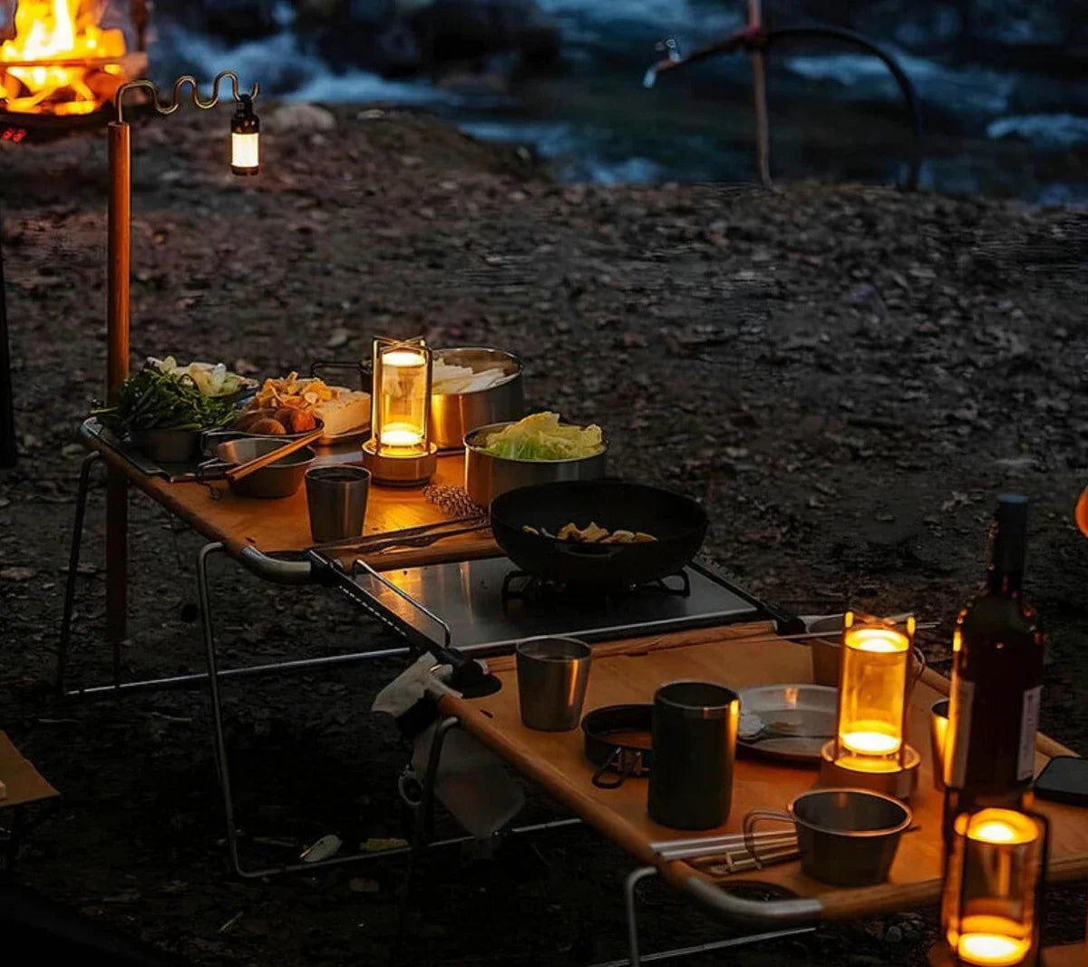 Wasserdichte und tragbare Kristall-Tischlampe - AuroraGlow | Karnz