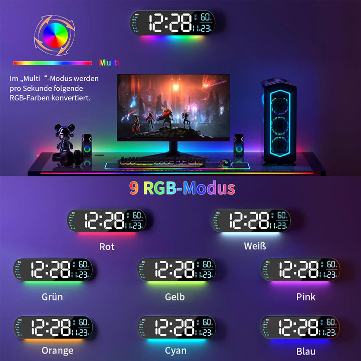 Saker Multifunktionsuhr mit LED-Anzeige | Karnz