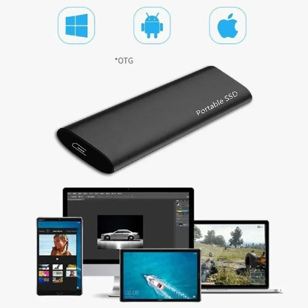 Sandsberg | Externe Tragbare SSD | Hochgeschwindigkeits Solid State Drive | Schwarz
