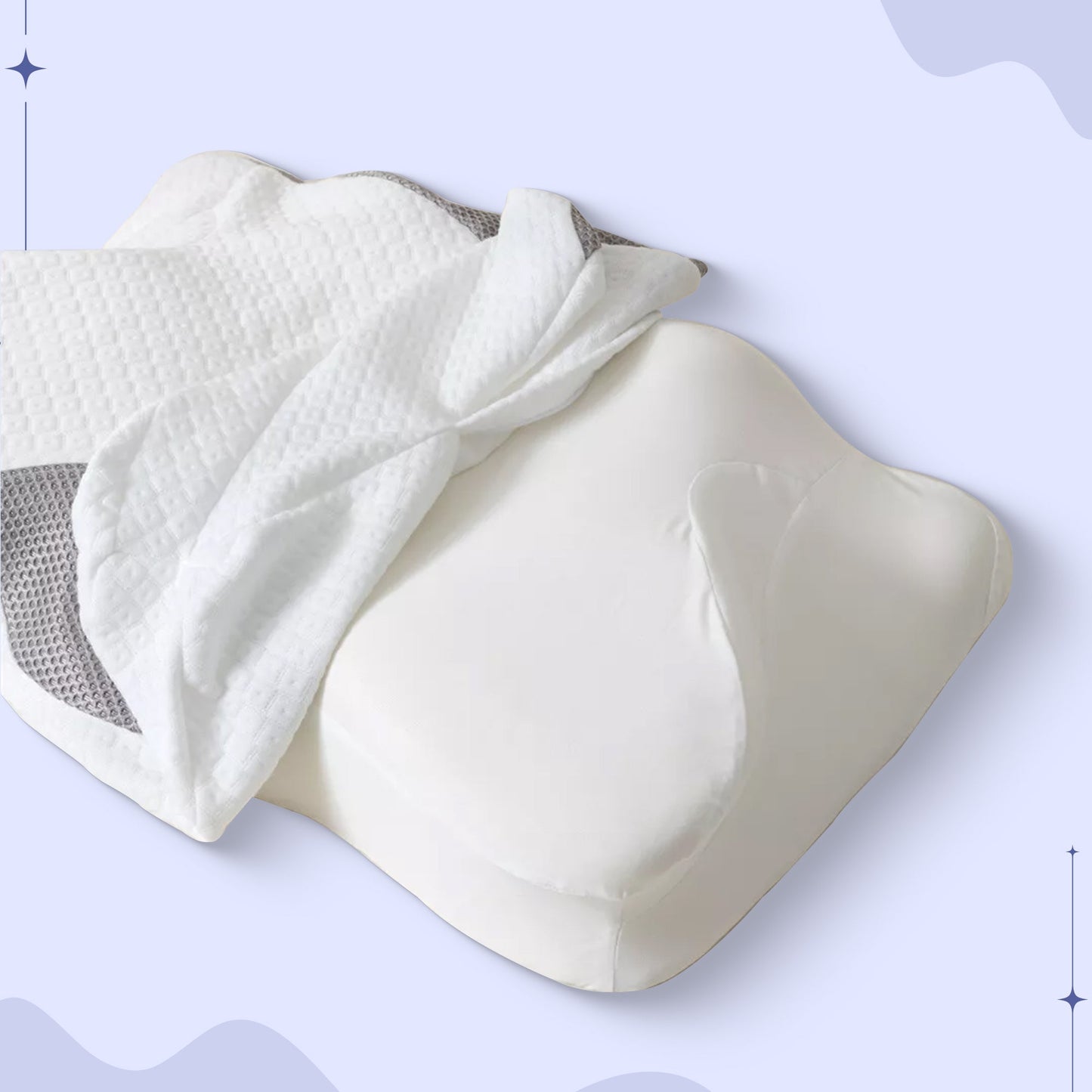 Kissenbezug für Butterfly Memory Foam Kissen Karnz