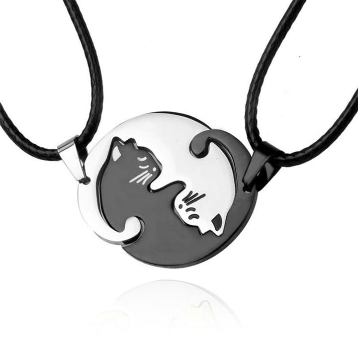 Yin ＆ Yang Katze Design Halskette | Karnz