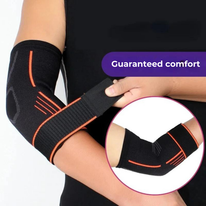 FlexiShield Orthopädische Ellenbogenstütze | Schmerztherapie - Ellenbogenunterstützung - bei Tendinitis - Arthritis - Verletzungsrehabilitation Karnz