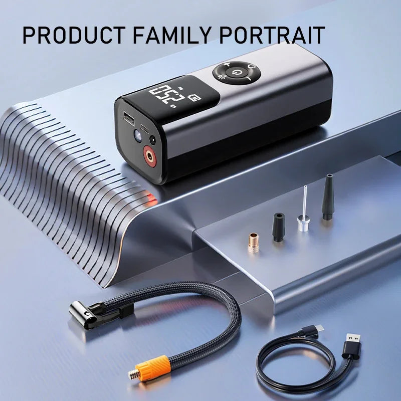 Karnz | Mini drahtloser automatischer Auto-Reifen-Luftkompressor-Pumpe