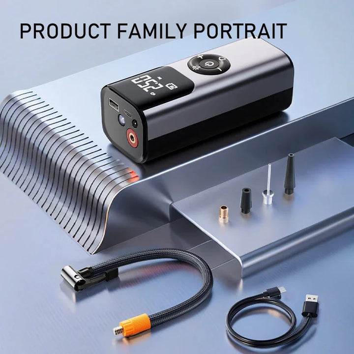 Karnz | Mini drahtloser automatischer Auto-Reifen-Luftkompressor-Pumpe