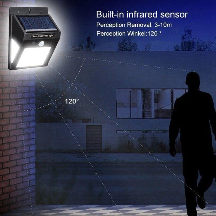 Sandsberg | Solar-LED-Wandleuchte | Bewegungsmelder, Extra Hell