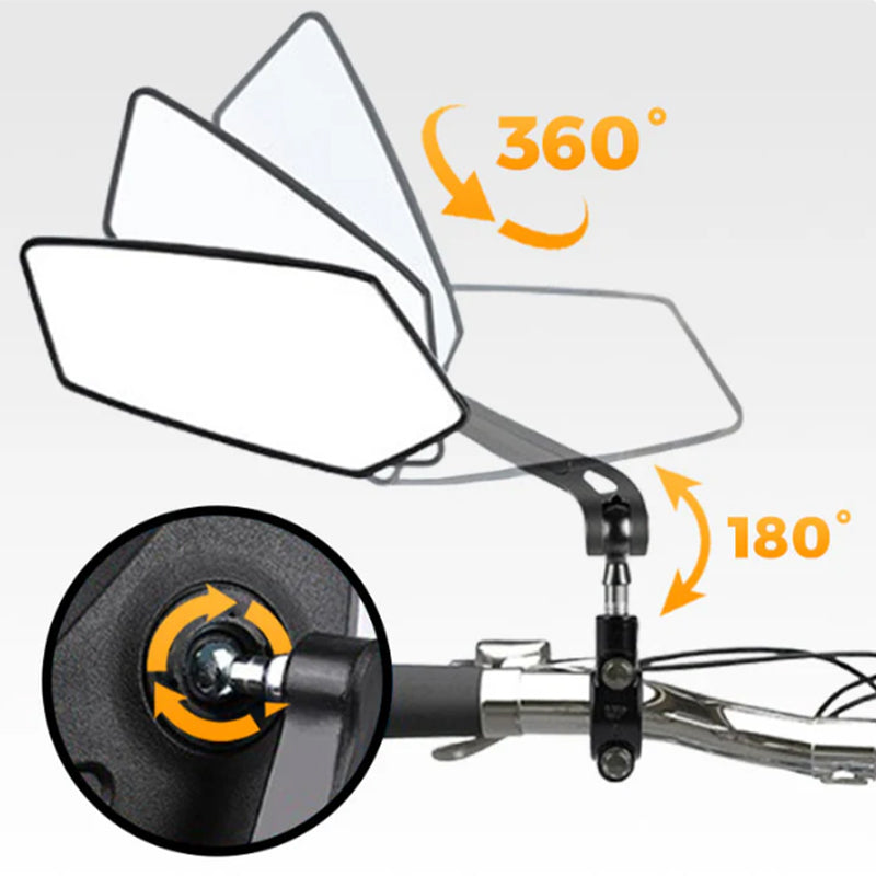 360° drehbarer und verstellbarer Fahrradrückspiegel