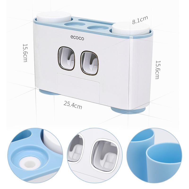 Automatischer Zahnbürstenhalter und Zahnpastaspender Set | Karnz