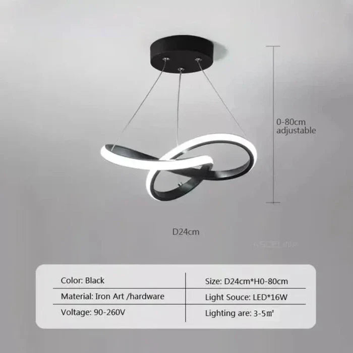 Moderne LED-Deckenlampe - WaveGlow | Karnz