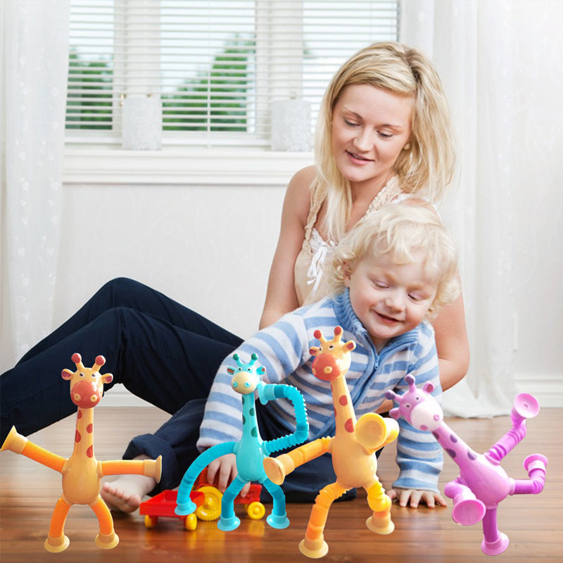 Teleskopische Saugnapf Giraffe Spielzeug | Karnz