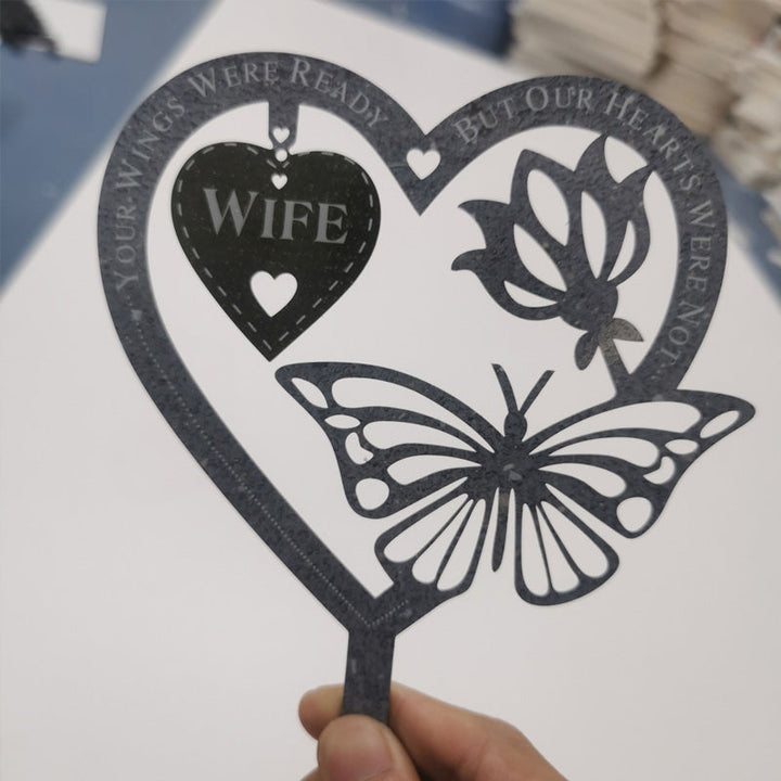 Gedenk Geschenk Schmetterling Ornament - Garten Gedenktafel | Karnz