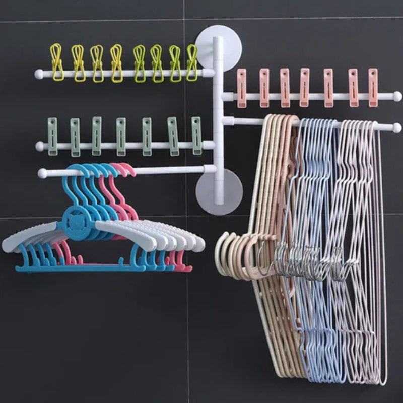 Kollapsbarer, drehbarer Wandhalter und Handtuchhalter Karnz