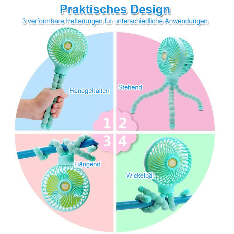 Mini Deformierbarer Tragbarer Ventilator | Karnz