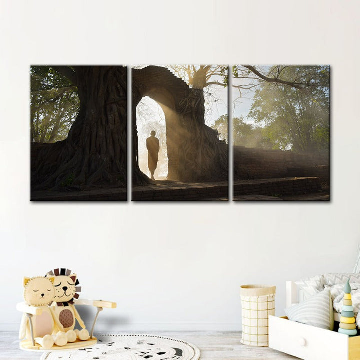 Lone Man Nature-Canvas Wandkunst Gemälde 3 Teile