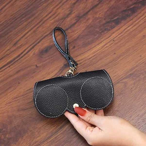 Weiche Leder-Sonnenbrillen-Tasche
