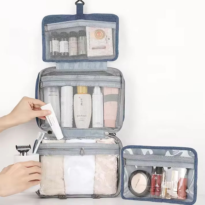 Wasserabweisende Make-up-Tasche mit Aufhängehaken | Karnz