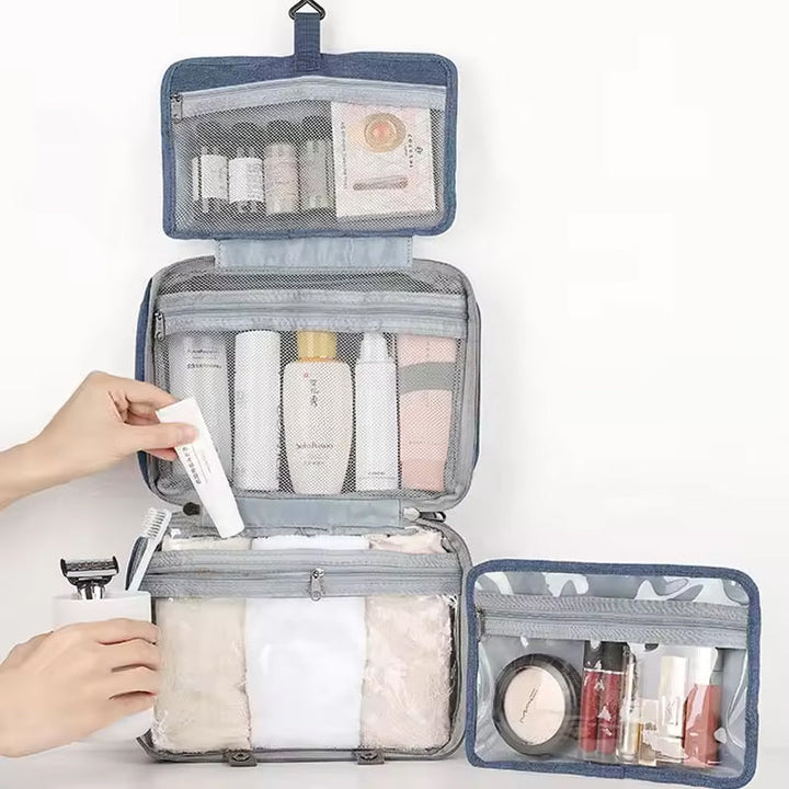 Wasserabweisende Make-up-Tasche mit Aufhängehaken | Karnz