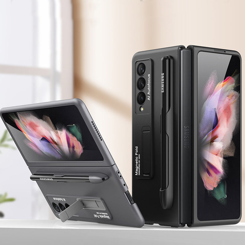 Modische Schutzhülle mit Ständer und Stiftfach für Samsung Galaxy Z Fold 3