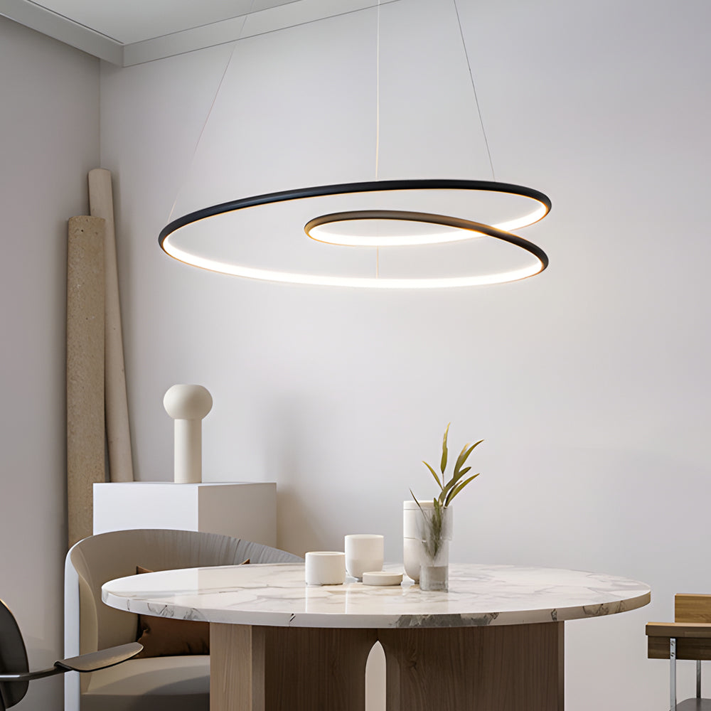 Moderner LED Kronleuchter mit Dimmfunktion – Pendelleuchte für Esszimmer und Wohnzimmer | Karnz