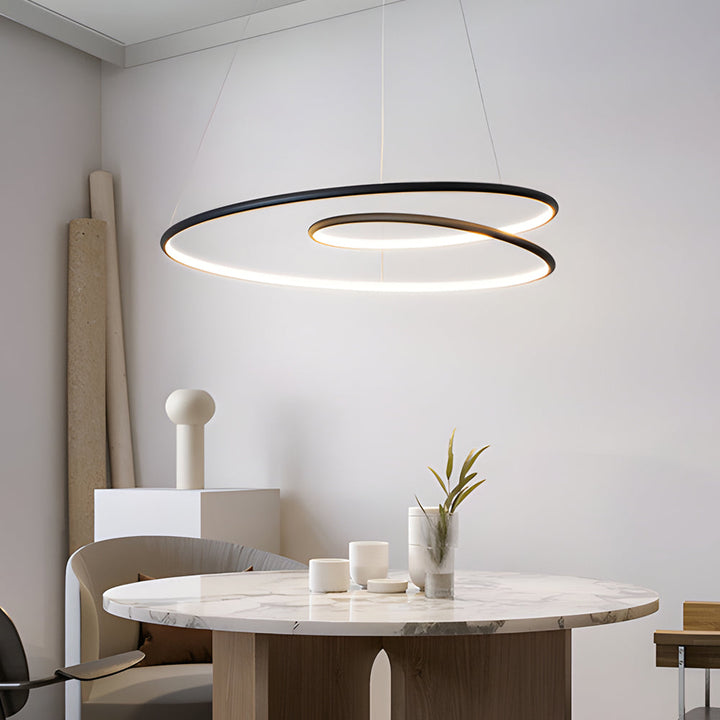 Moderner LED Kronleuchter mit Dimmfunktion – Pendelleuchte für Esszimmer und Wohnzimmer | Karnz