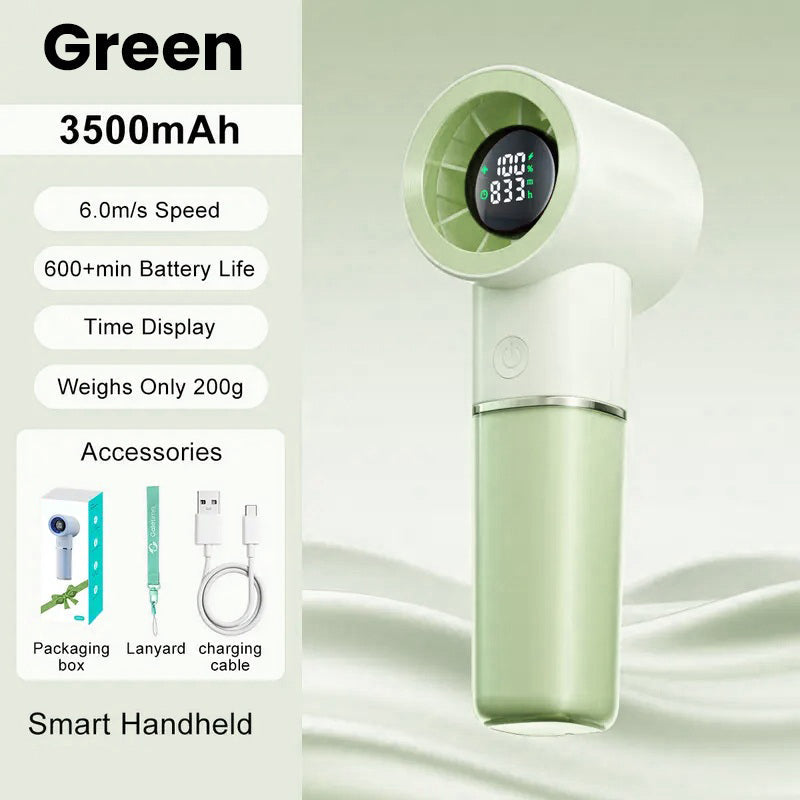 Tragbarer Handheld Wiederaufladbarer Persönlicher Kühlventilator | Karnz