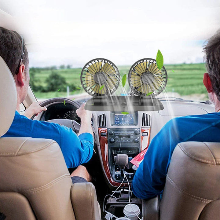 Doppellüfter für die Luftzirkulation im Auto | Karnz