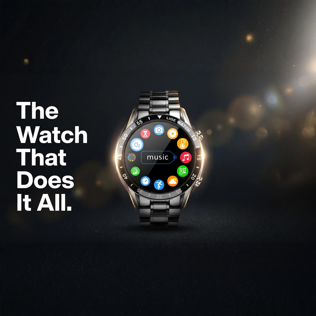 Luxus 4G Smartwatch – Stylische Uhr mit Anrufen, GPS und Gesundheitsfunktionen