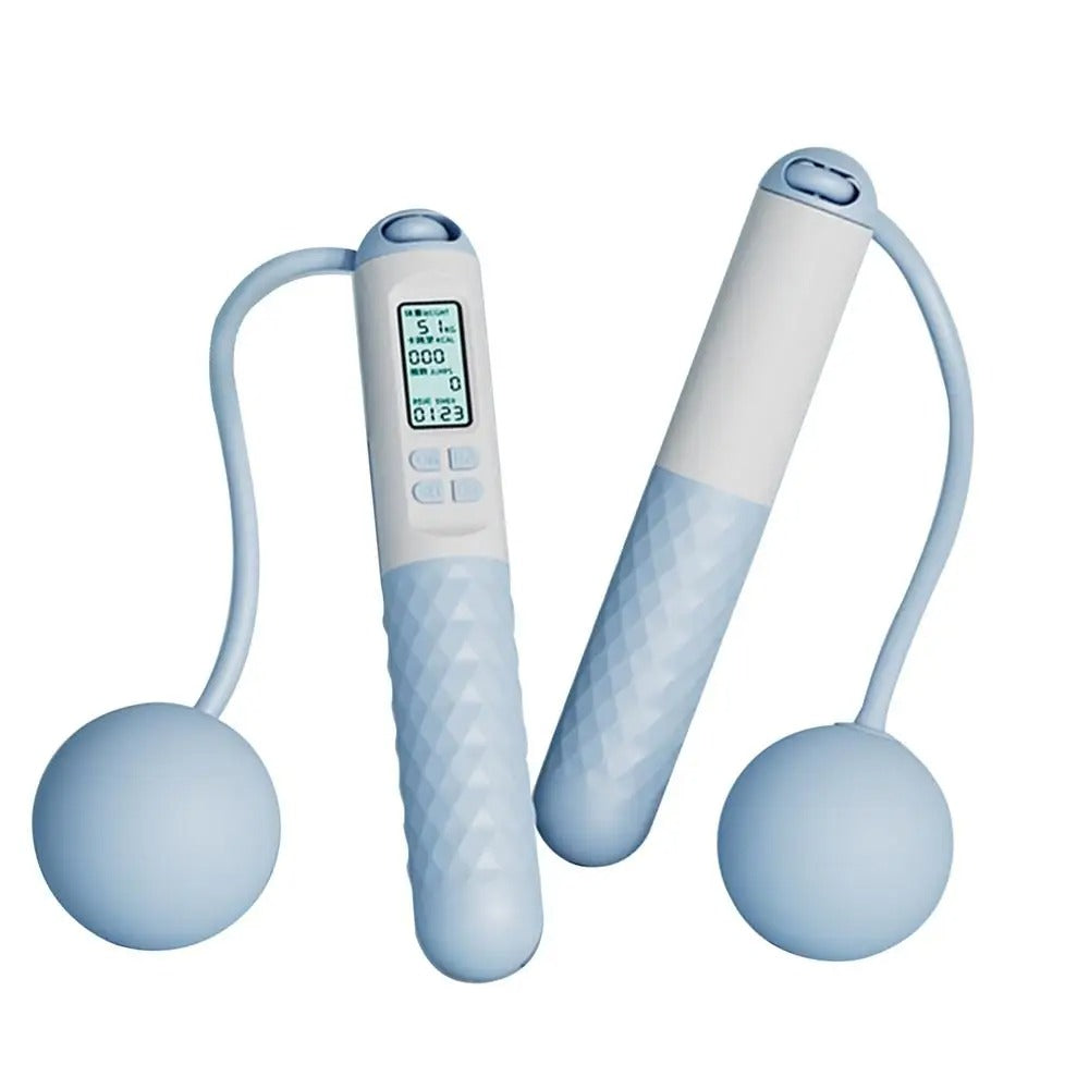Kabelloses Springseil mit Zähler – Beschwerte Griffe für Home-Cardio-Workouts | Karnz