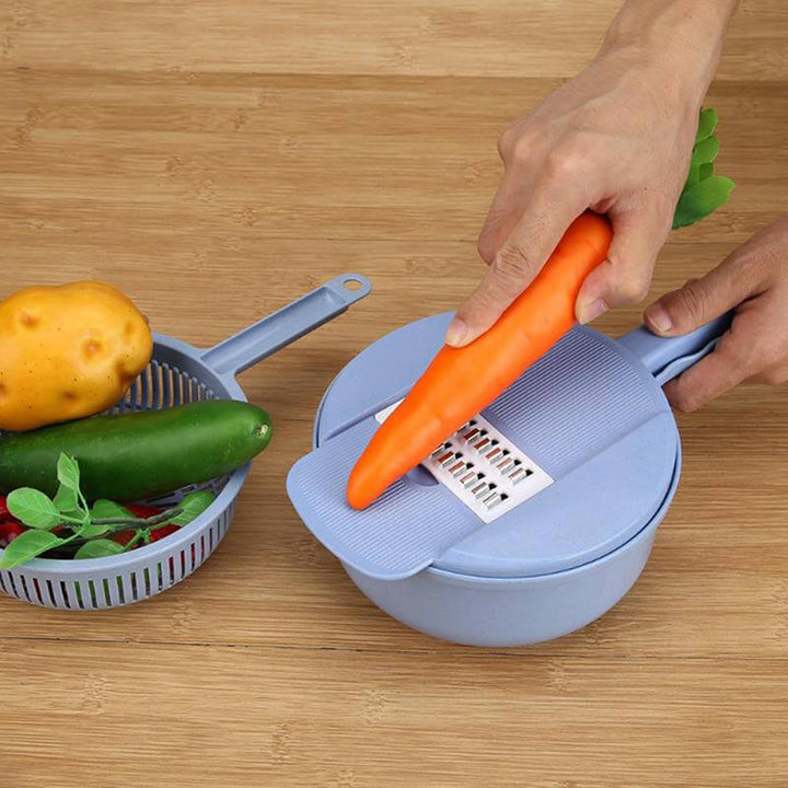 SliceMaster 12-in-1 Gemüseschneider — Verwandelt Ihre Küche in ein blitzsauberes Kochparadies voller Genussmomente | Karnz
