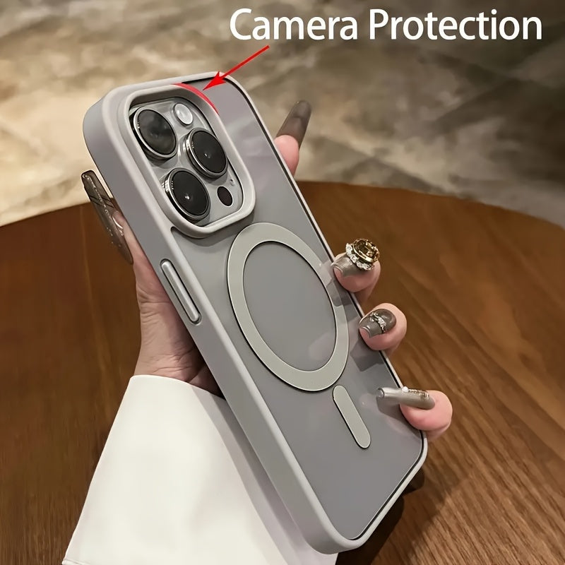 MKLCXK Apple iPhone X–16 Silikonhülle, magnetisch, kabellos ladbar