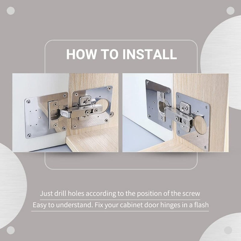 Karnz | HingeSaver Edelstahl Schrank Scharnier Reparaturset