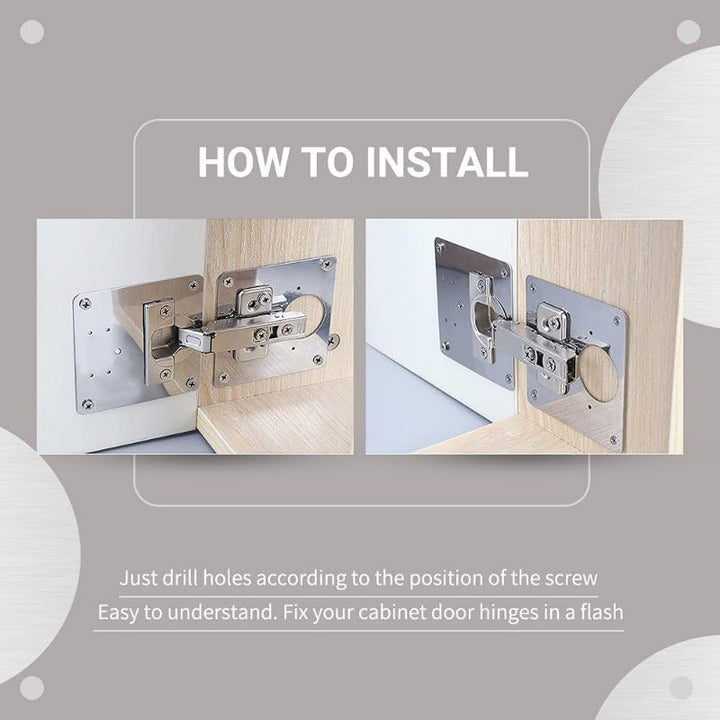 Karnz | HingeSaver Edelstahl Schrank Scharnier Reparaturset