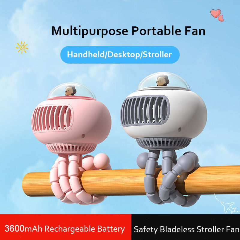 Lieber Cartoon tragbarer sicherer Kinderwagenventilator | Karnz