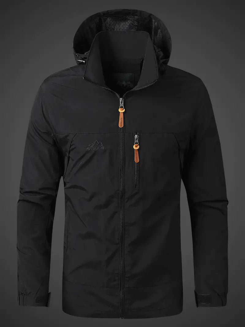 Karnz | Wasser- und Winddichte Herren Outdoor Jacke für alle Aktivitäten