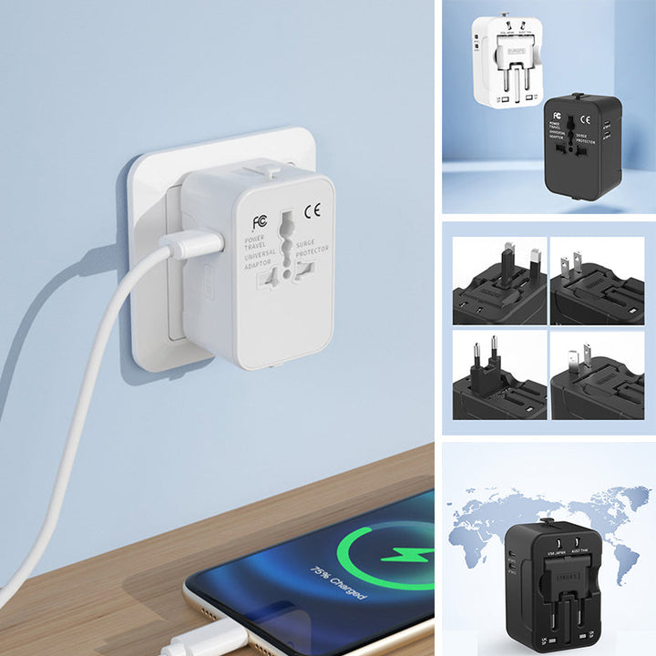 Universeller Reiseadapter mit dualen USB-Anschlüssen | Karnz