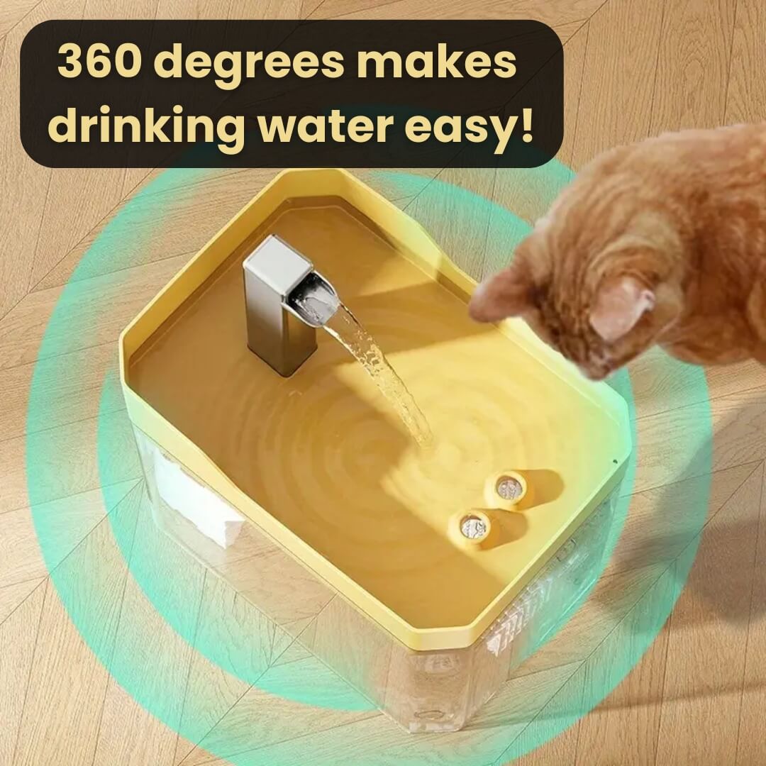 Katzen-Trinkbrunnen 360° Sensor 1,5 L leise | Karnz