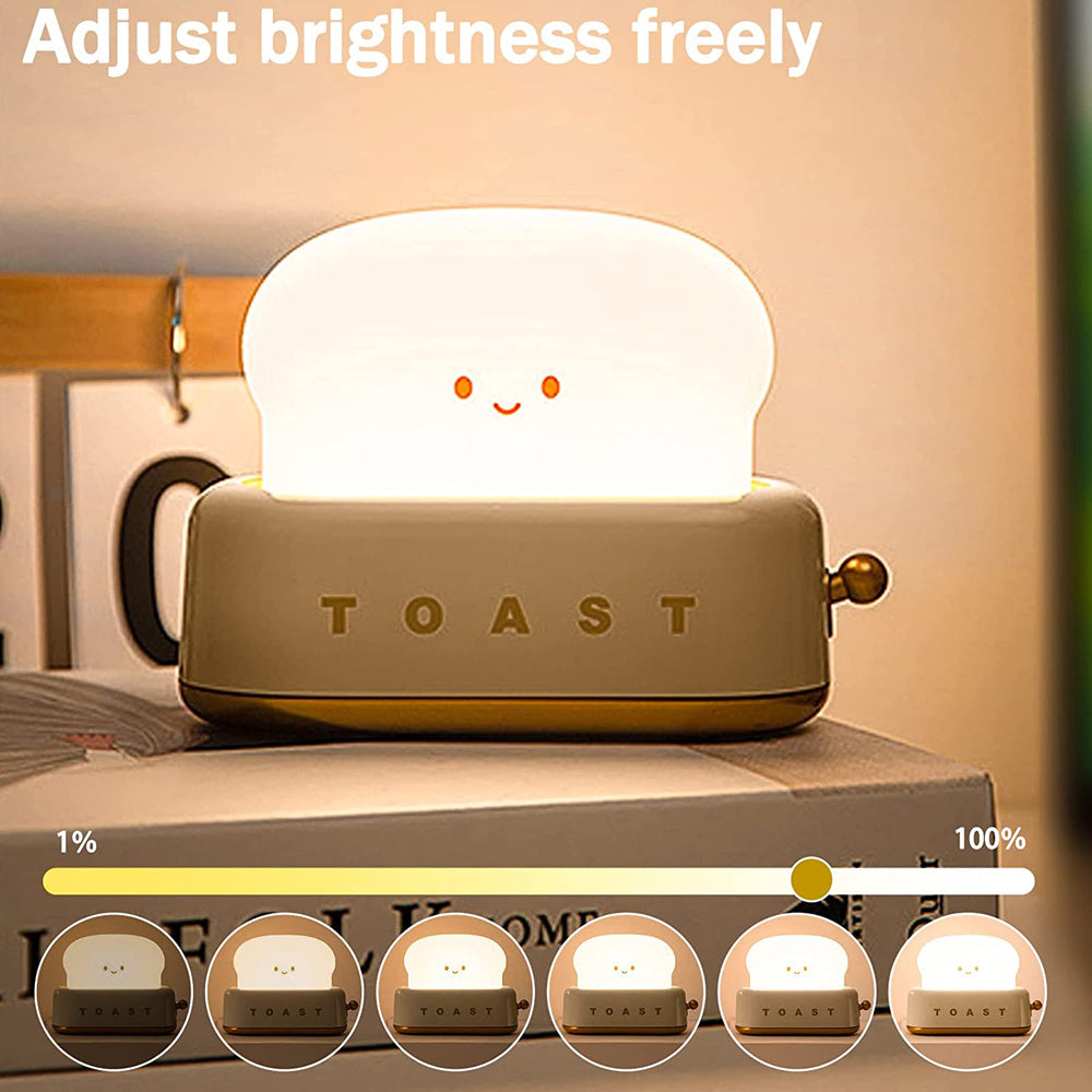 USB-Lade-LED-Brot-Nachtlicht mit Dimmfunktion und Timer | Karnz