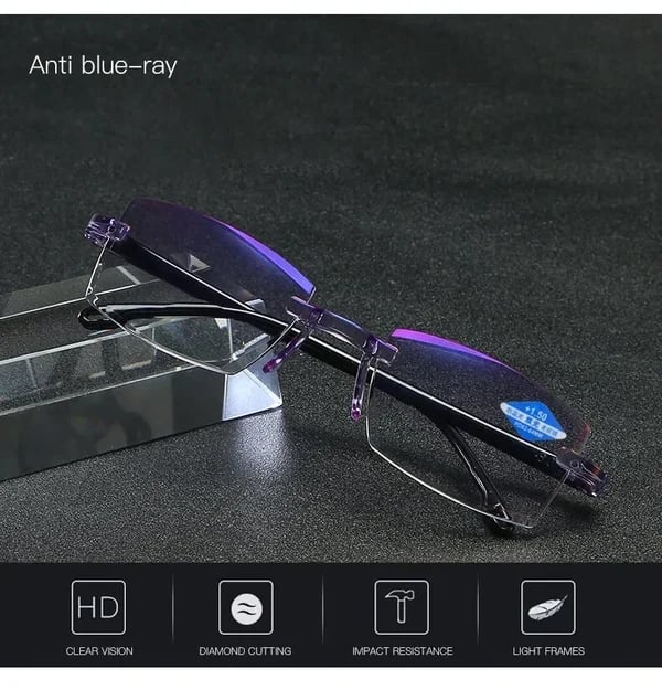 Neue Saphir-Lesebrille mit hoher Härte, Blaulichtfilter und doppelter Nutzungsmöglichkeit